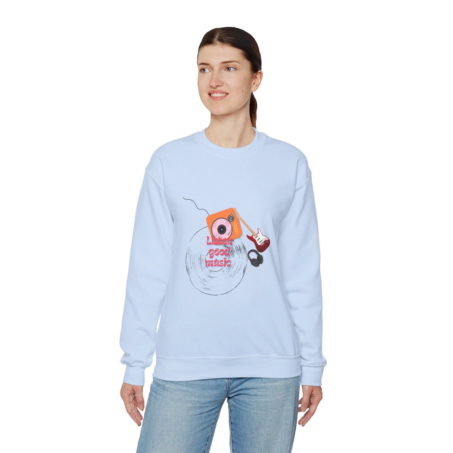 Listen Good Music | Unisex Heavy Blend™ Crewneck Sweatshirt