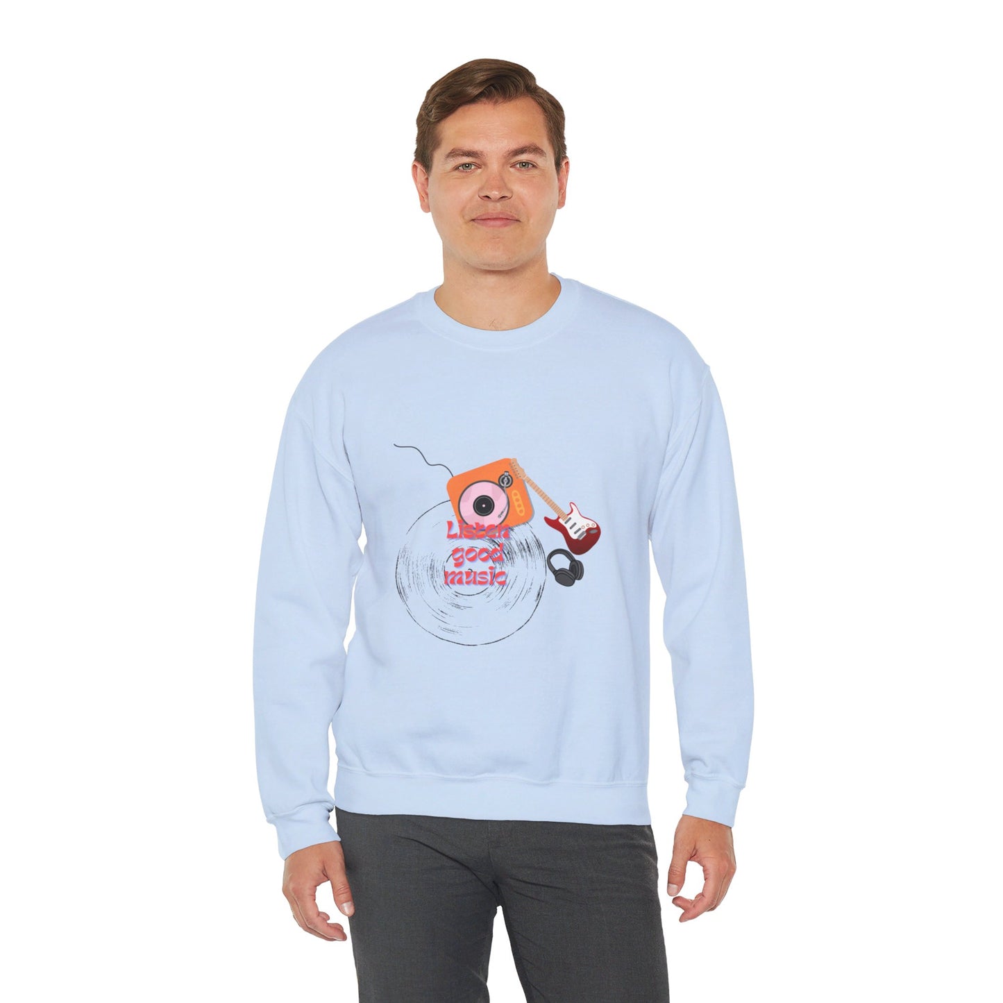 Listen Good Music | Unisex Heavy Blend™ Crewneck Sweatshirt