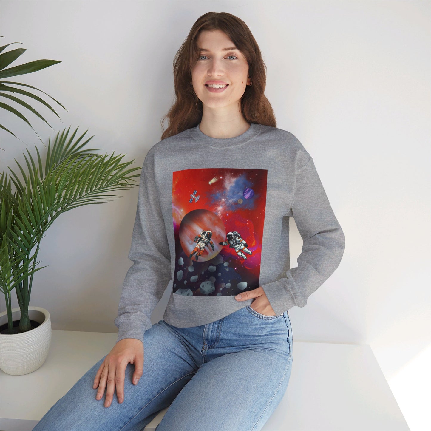 Astronauts in space | Unisex Heavy Blend™ Crewneck Sweatshirt