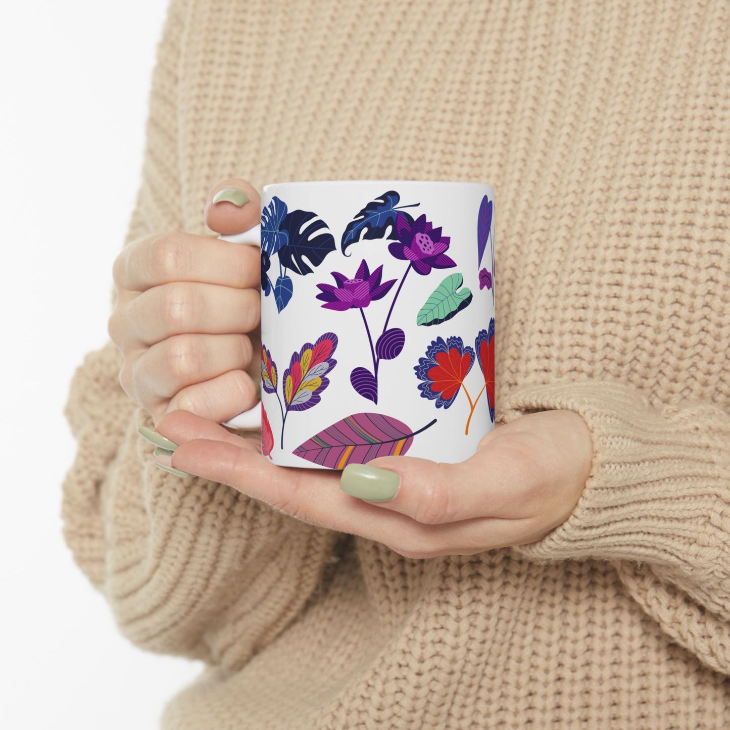 Tropical Leaves | Ceramic Mug, (11oz, 15oz)