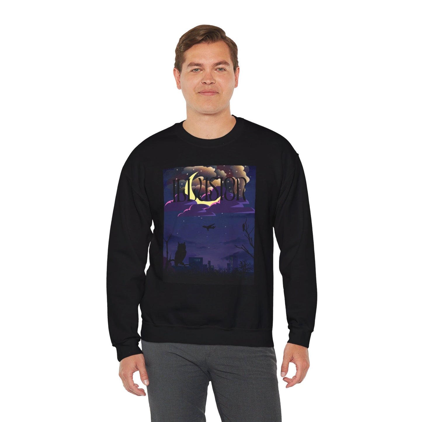 ILLUSION | Unisex Heavy Blend™ Crewneck Sweatshirt