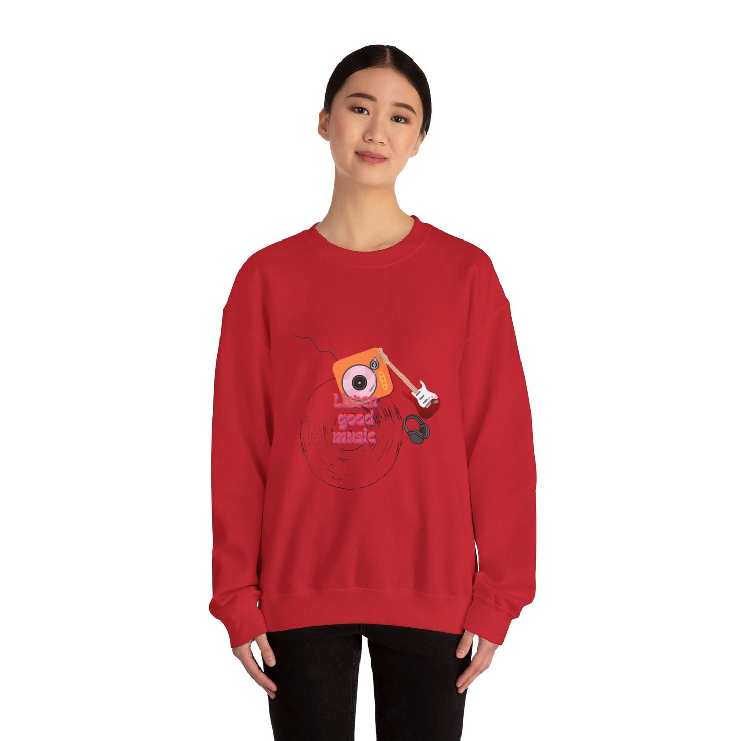 Listen Good Music | Unisex Heavy Blend™ Crewneck Sweatshirt