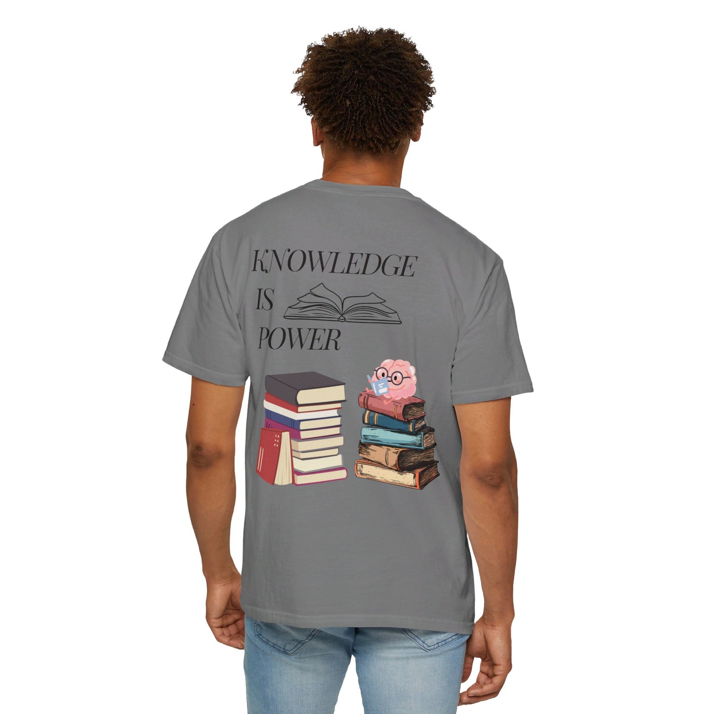 Easily distracted by books | Unisex Garment-Dyed T-shirt