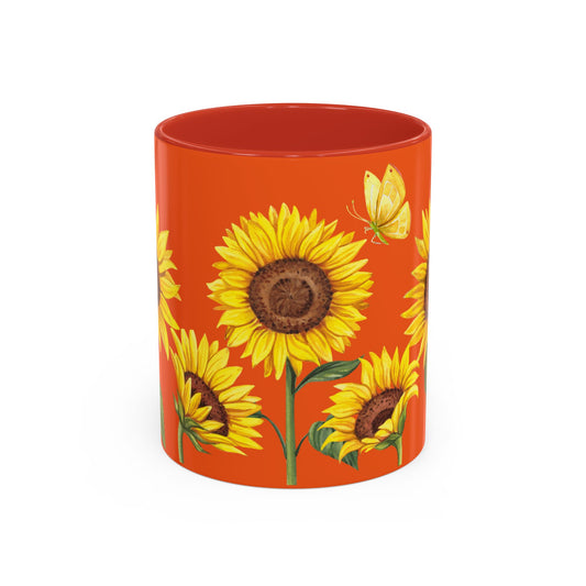 Sunflowers Accent Coffee Mug (11, 15oz)