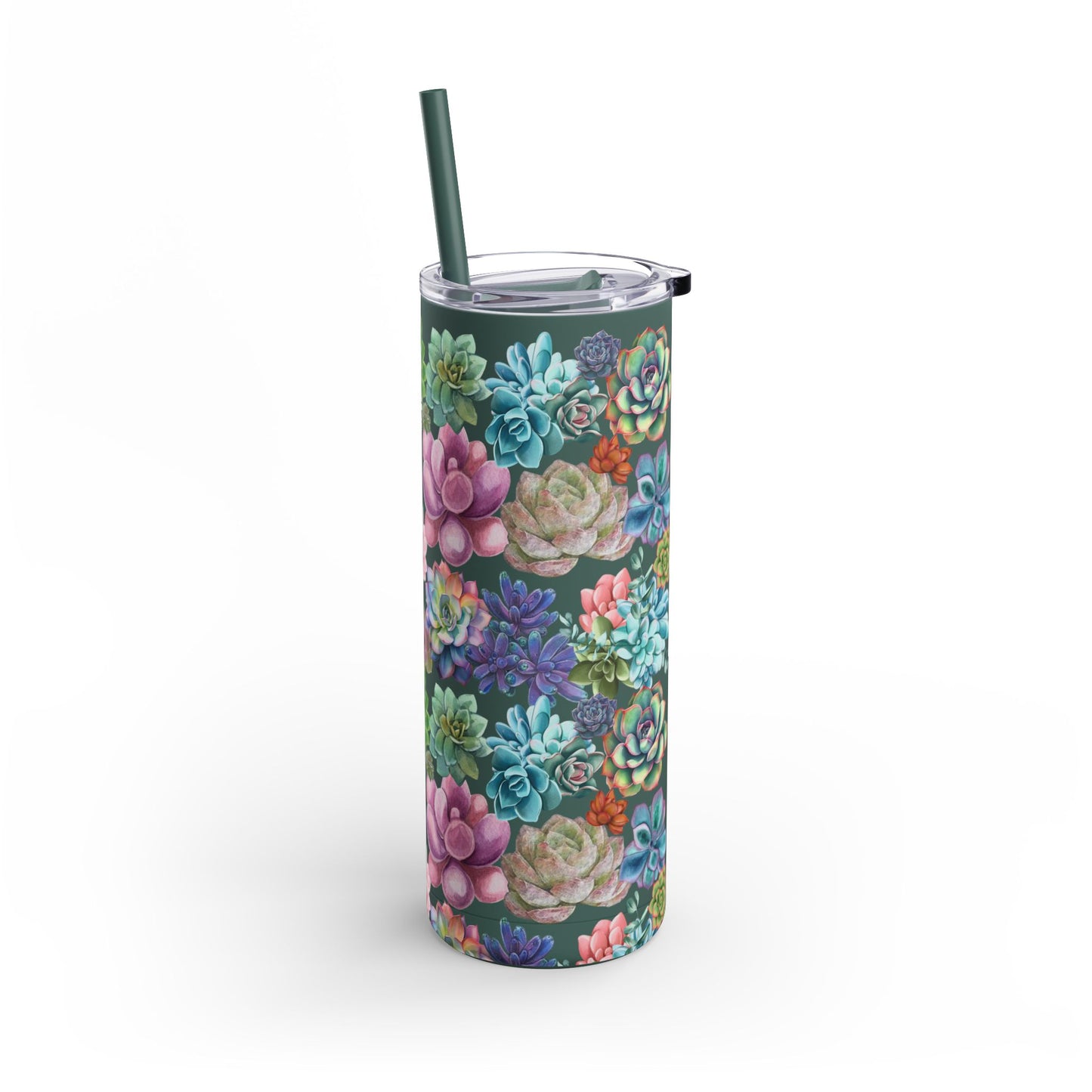 Succulents | Maars Maker Skinny Matte Tumbler, 20oz