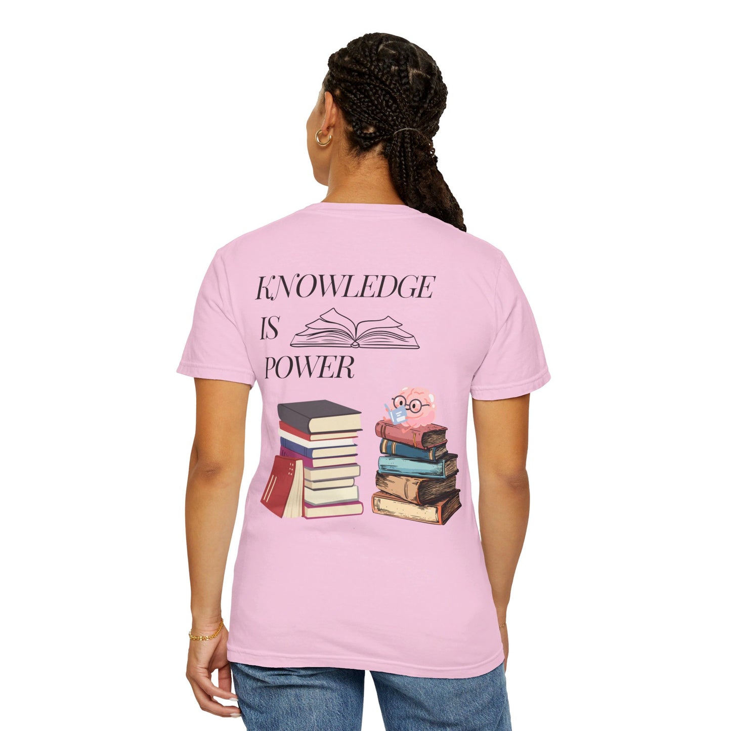 Easily distracted by books | Unisex Garment-Dyed T-shirt