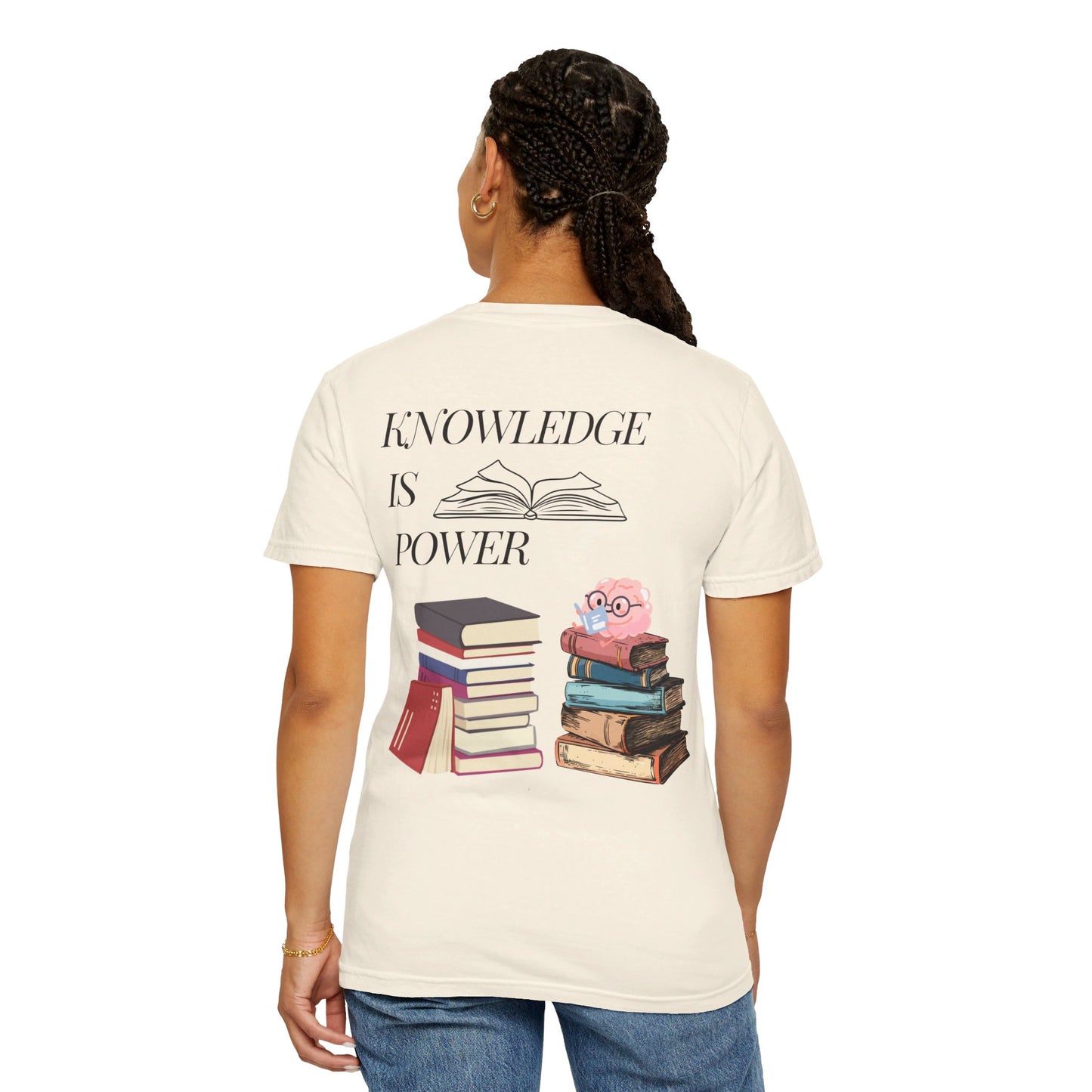 Easily distracted by books | Unisex Garment-Dyed T-shirt