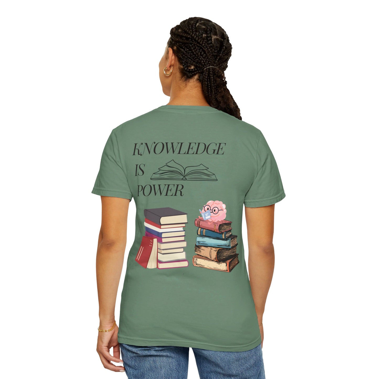 Easily distracted by books | Unisex Garment-Dyed T-shirt