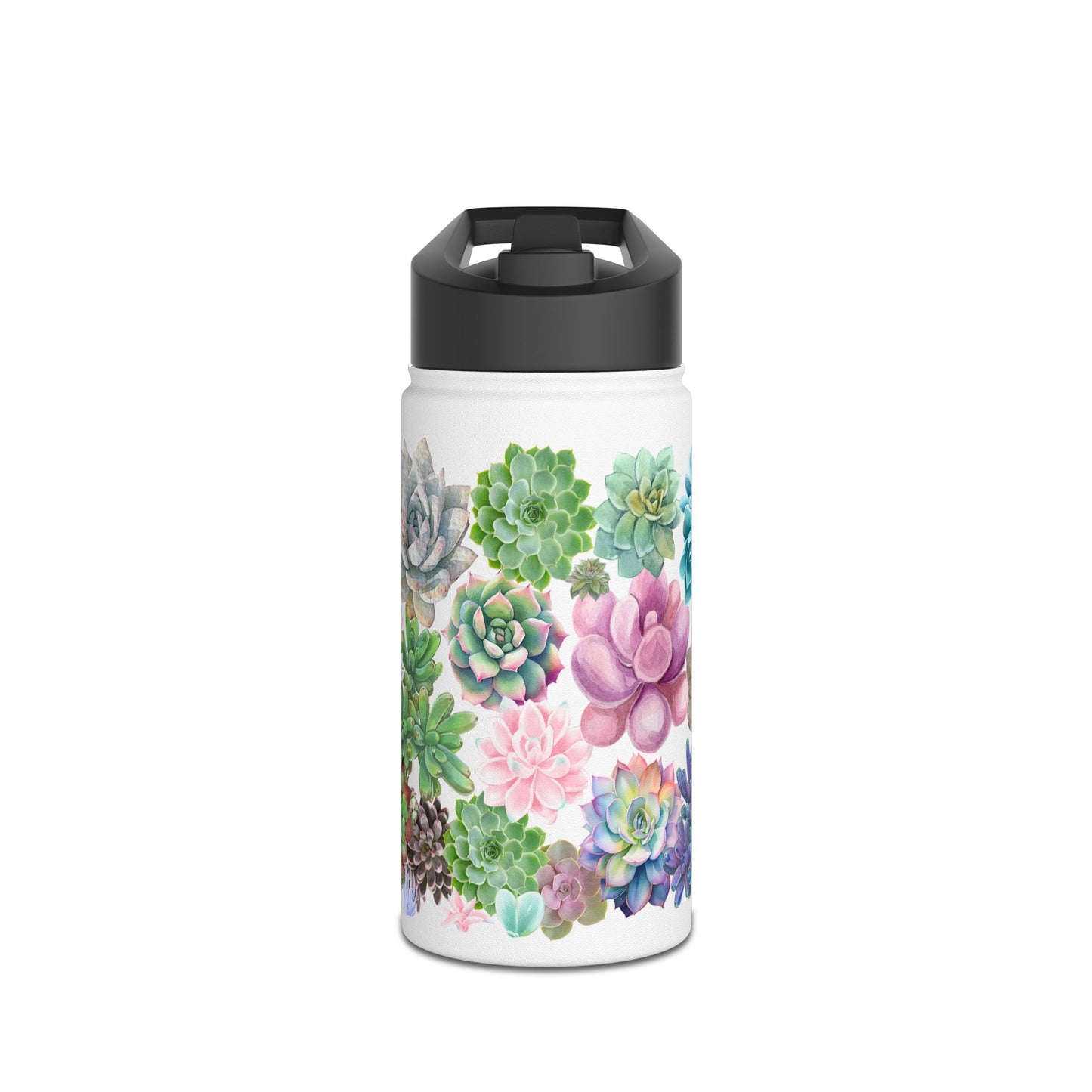 Succulents | Stainless Steel Water Bottle, Standard Lid