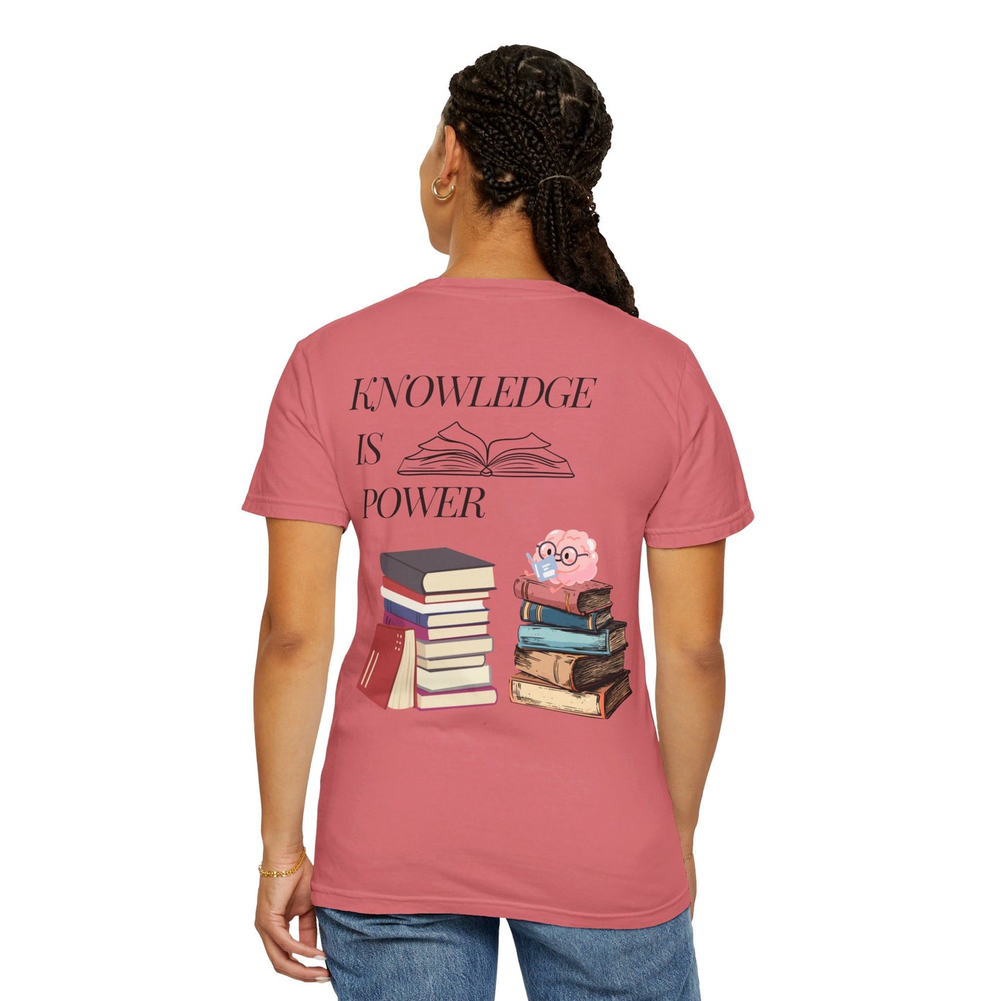 Easily distracted by books | Unisex Garment-Dyed T-shirt