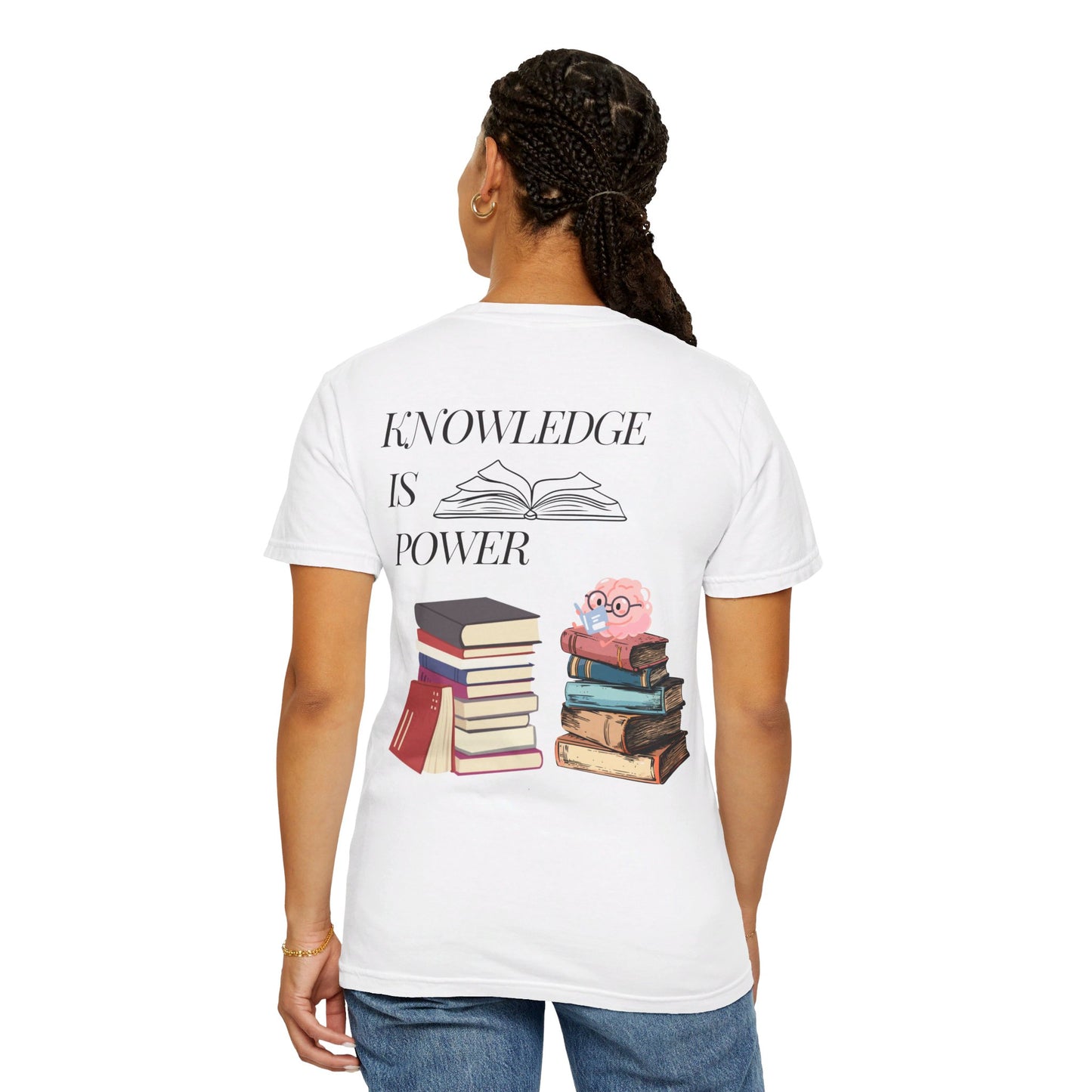 Easily distracted by books | Unisex Garment-Dyed T-shirt