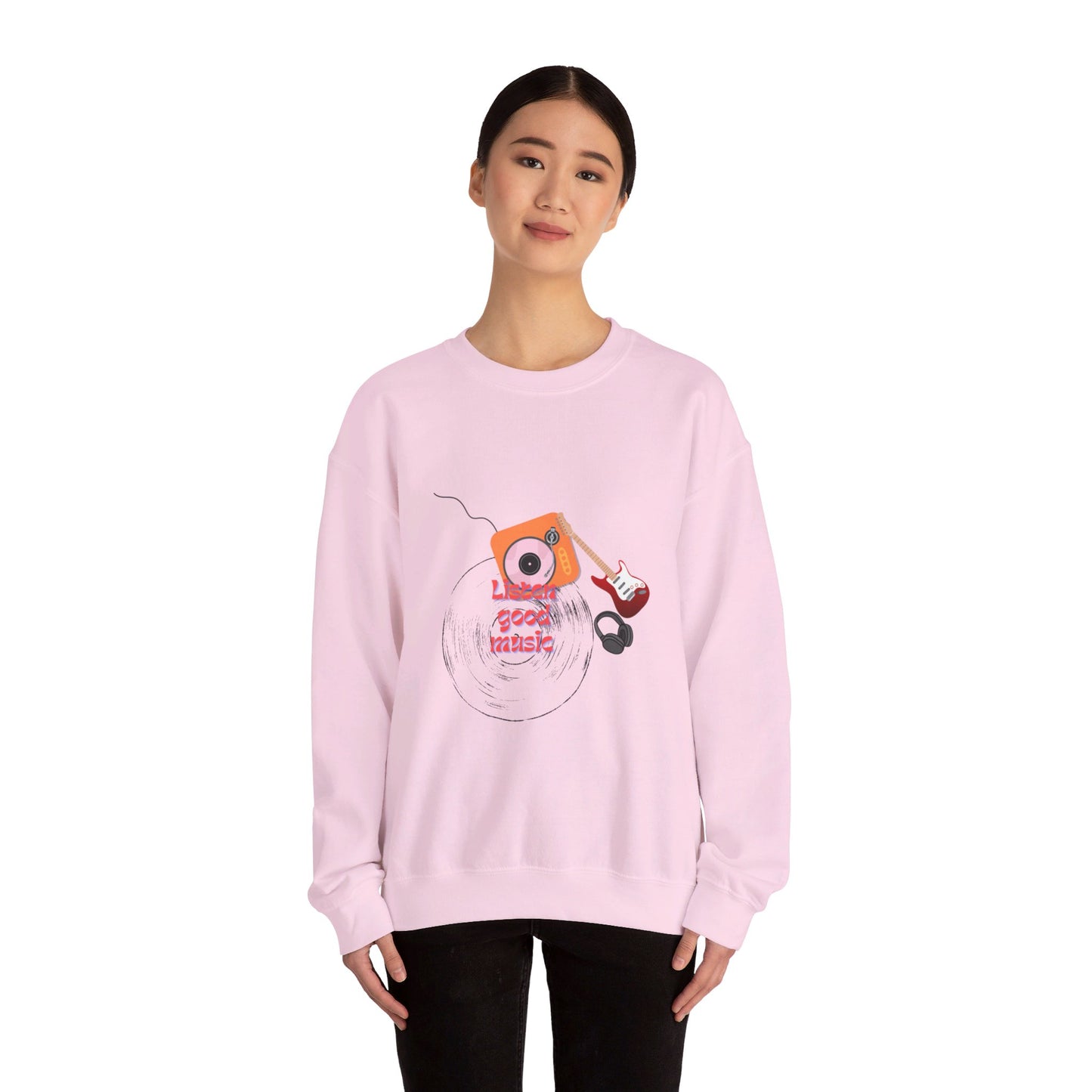 Listen Good Music | Unisex Heavy Blend™ Crewneck Sweatshirt