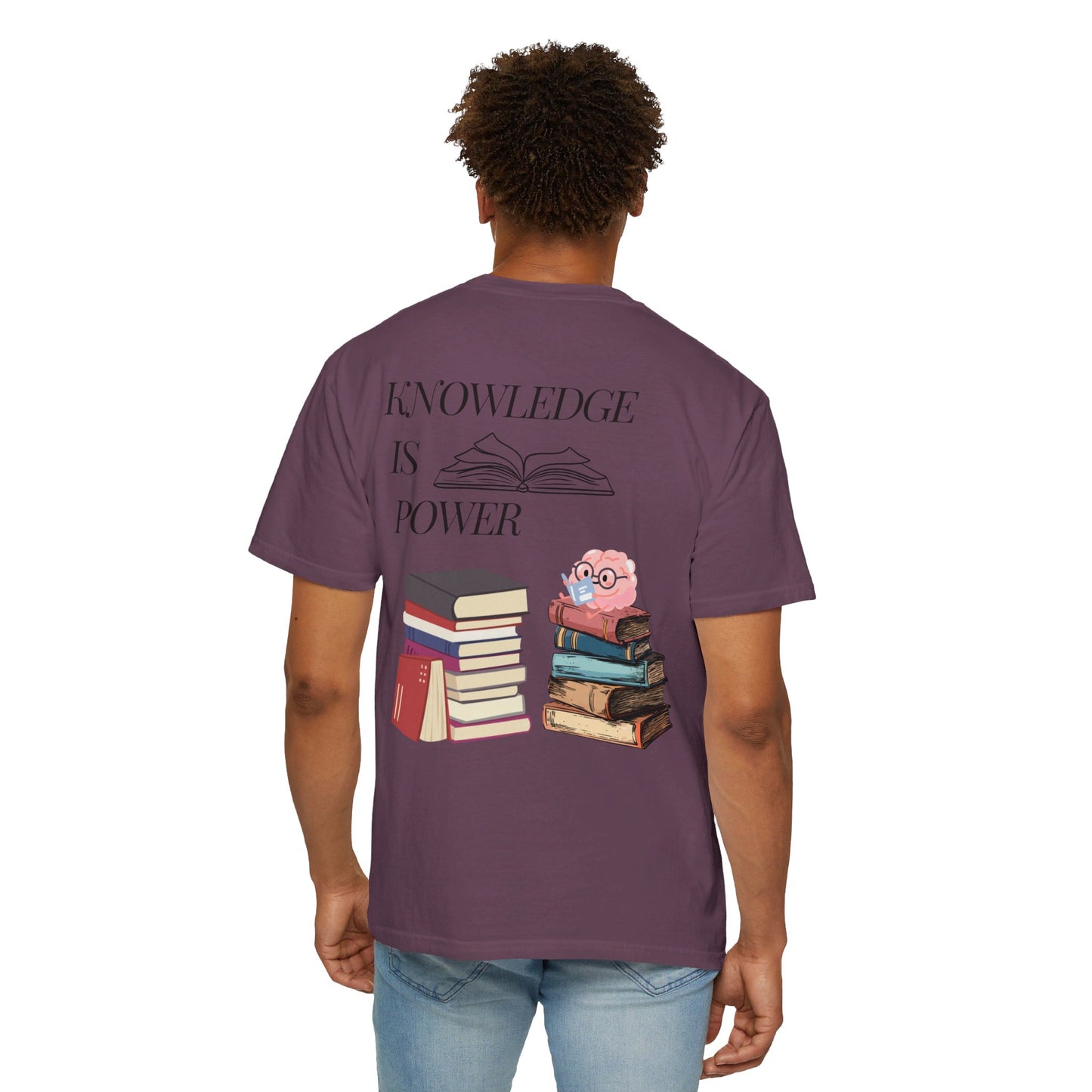 Easily distracted by books | Unisex Garment-Dyed T-shirt