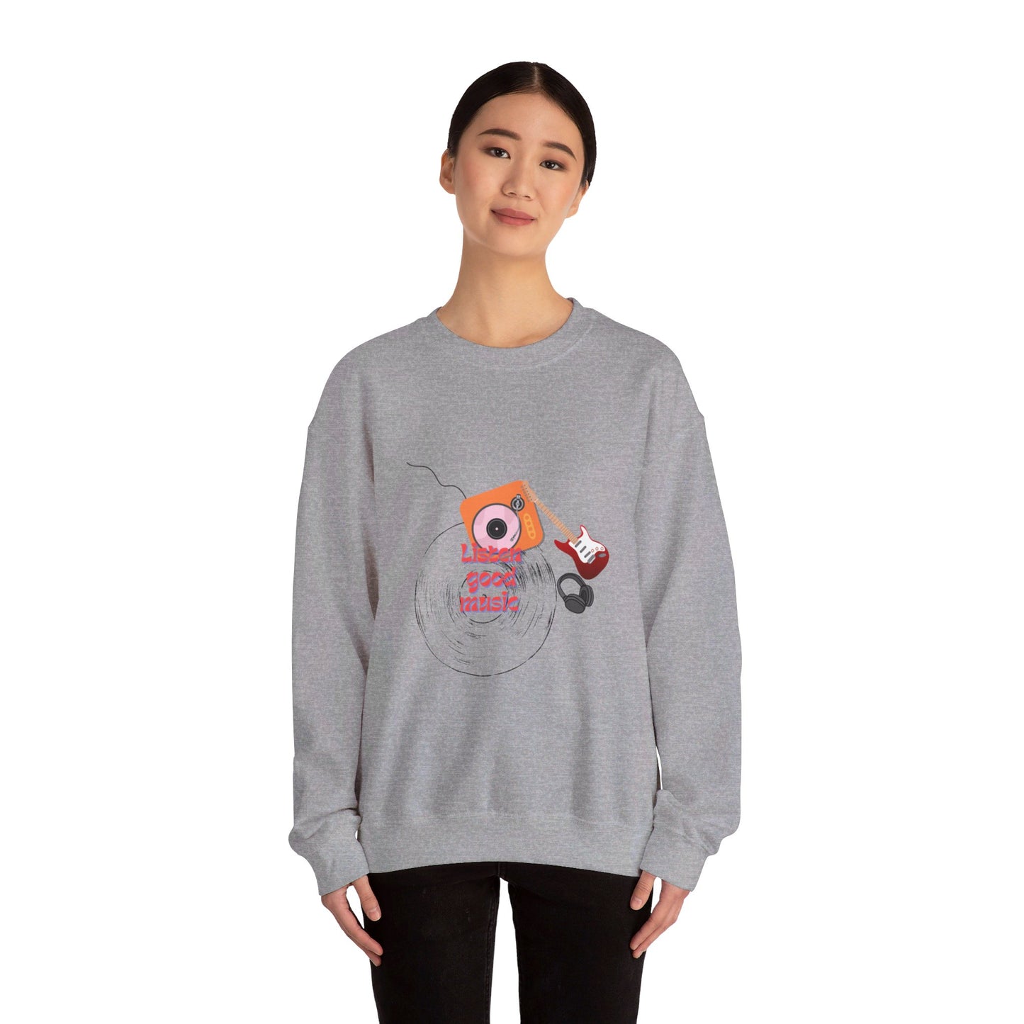 Listen Good Music | Unisex Heavy Blend™ Crewneck Sweatshirt