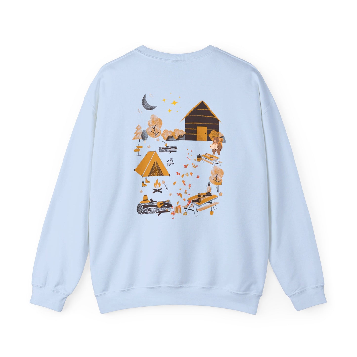 The Happy Camper | Unisex Heavy Blend™ Crewneck Sweatshirt