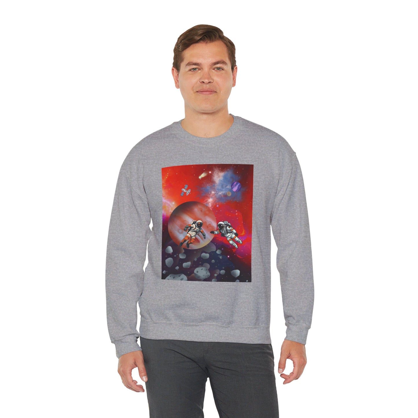 Astronauts in space | Unisex Heavy Blend™ Crewneck Sweatshirt