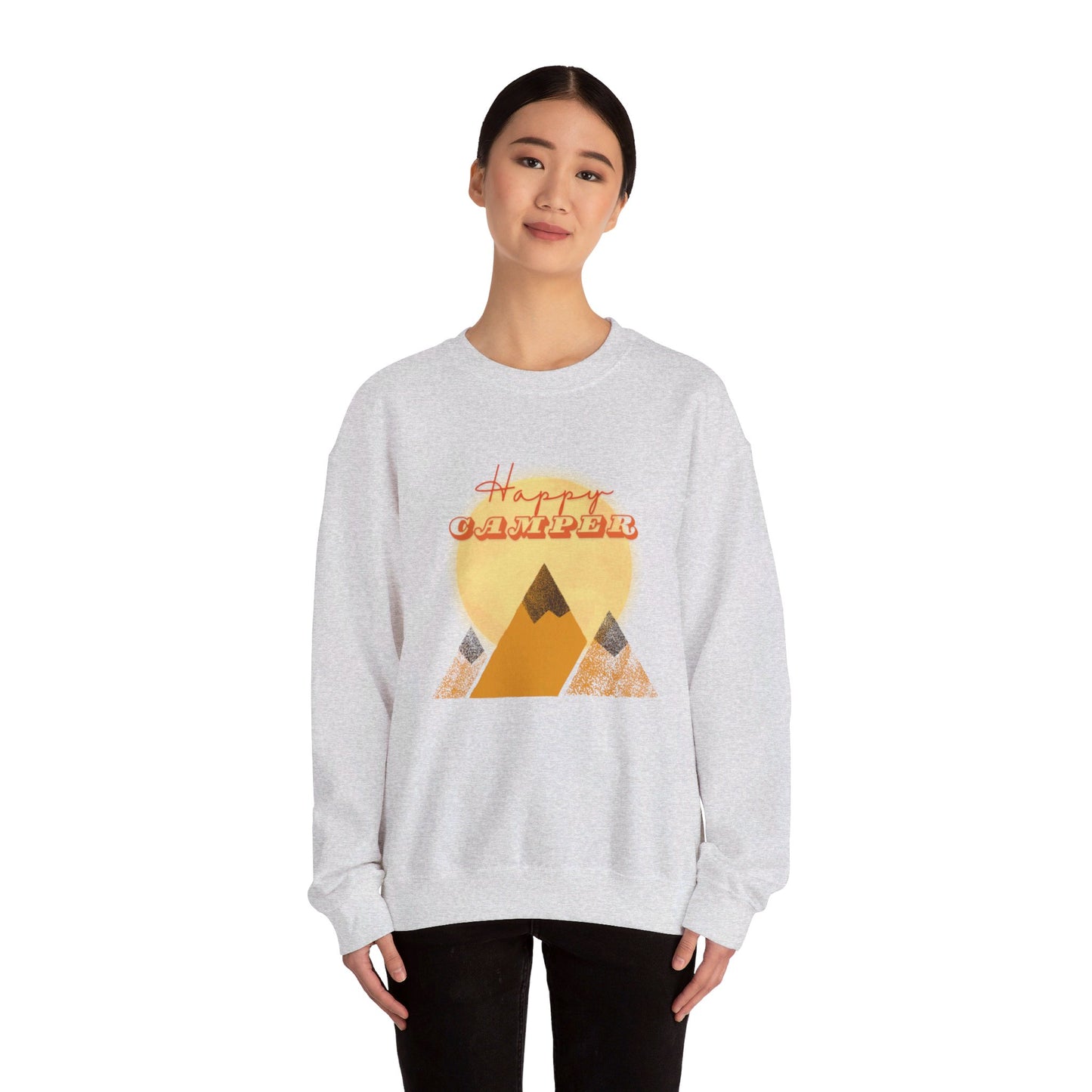 The Happy Camper | Unisex Heavy Blend™ Crewneck Sweatshirt