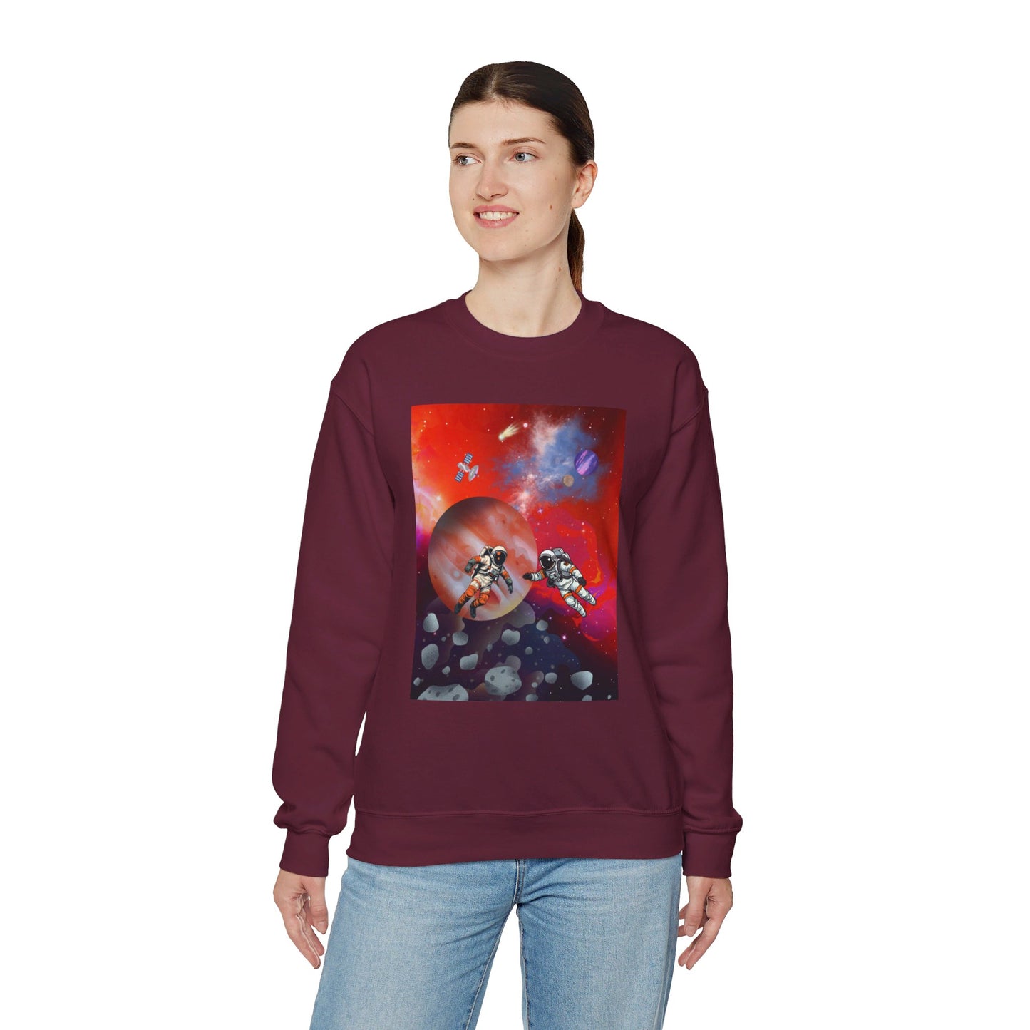 Astronauts in space | Unisex Heavy Blend™ Crewneck Sweatshirt