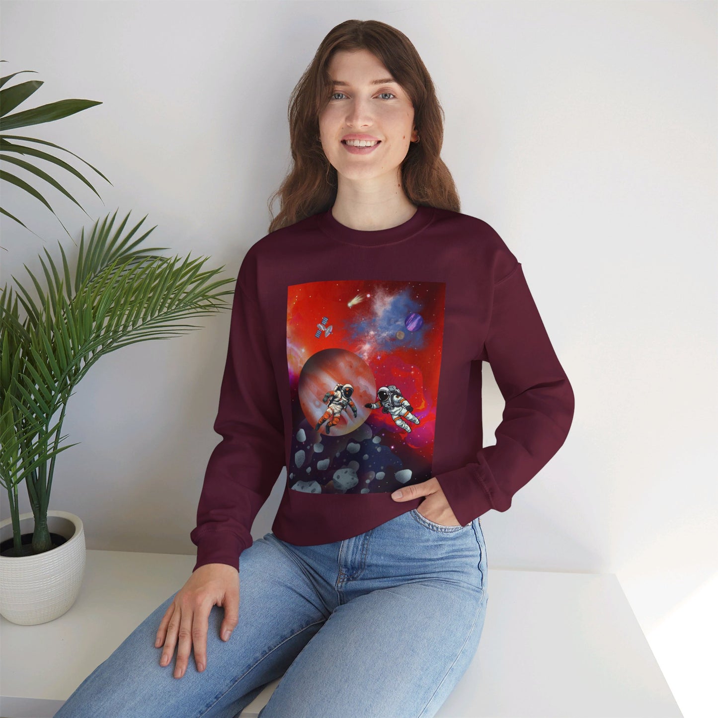 Astronauts in space | Unisex Heavy Blend™ Crewneck Sweatshirt