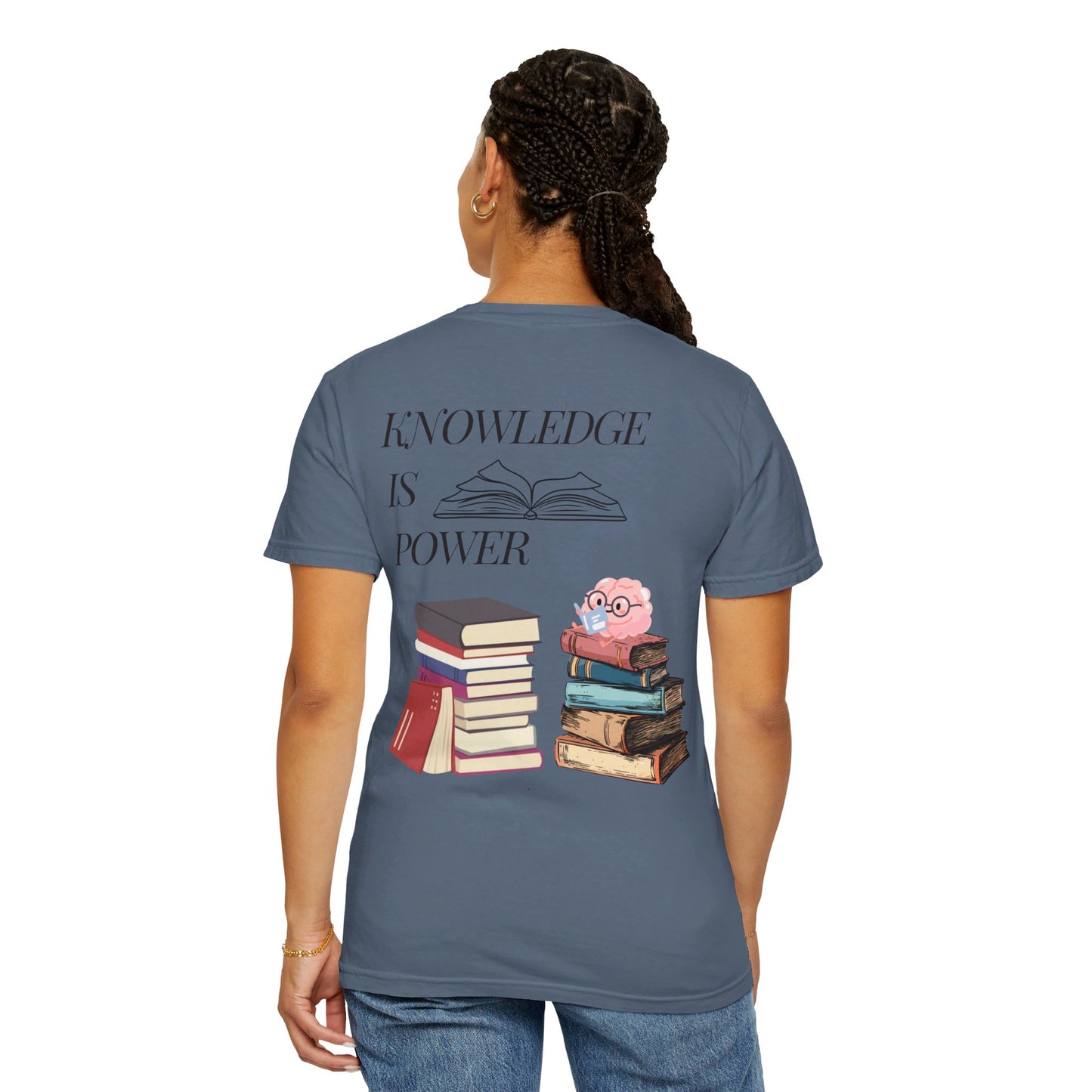 Easily distracted by books | Unisex Garment-Dyed T-shirt