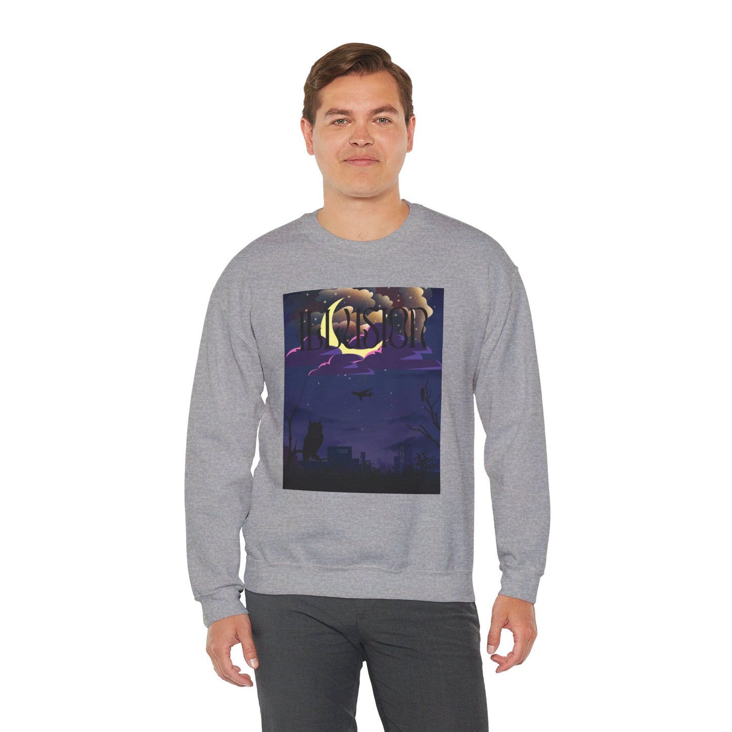 ILLUSION | Unisex Heavy Blend™ Crewneck Sweatshirt