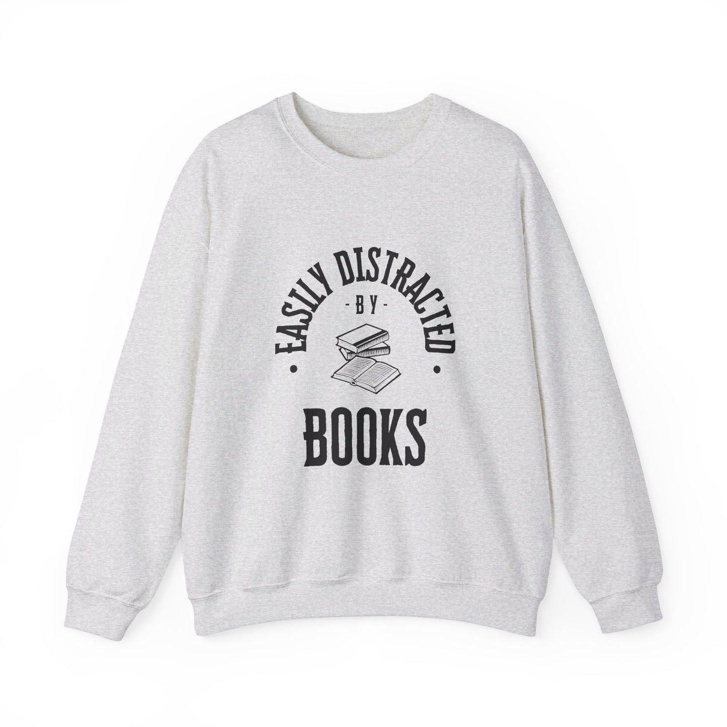 Easily distracted by books | Unisex Heavy Blend™ Crewneck Sweatshirt