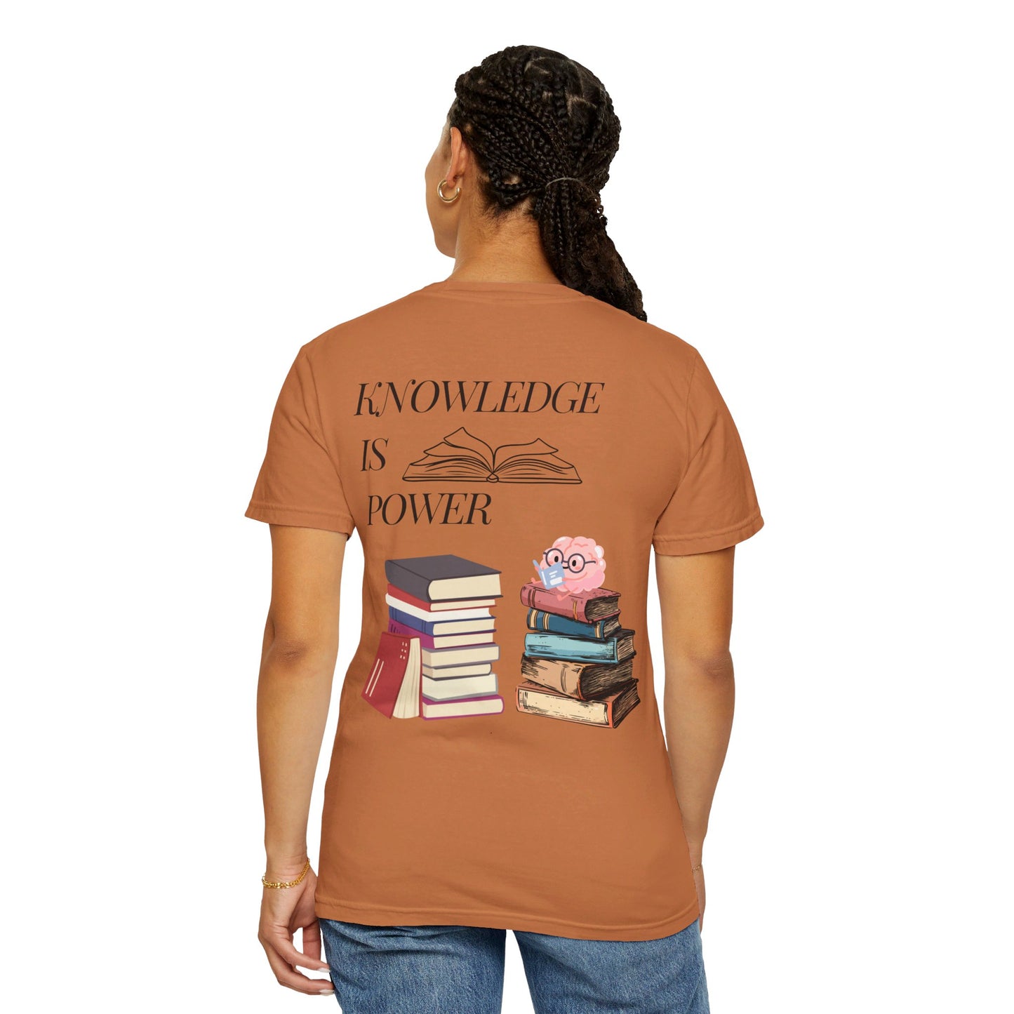 Easily distracted by books | Unisex Garment-Dyed T-shirt