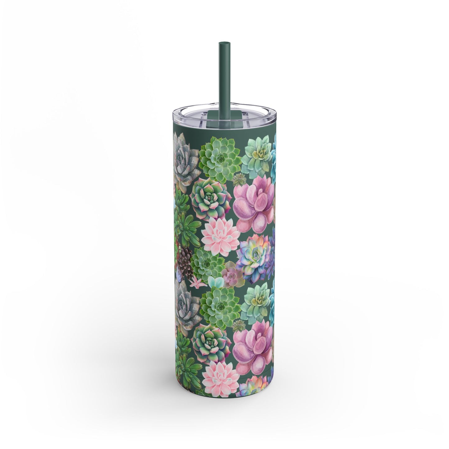 Succulents | Maars Maker Skinny Matte Tumbler, 20oz