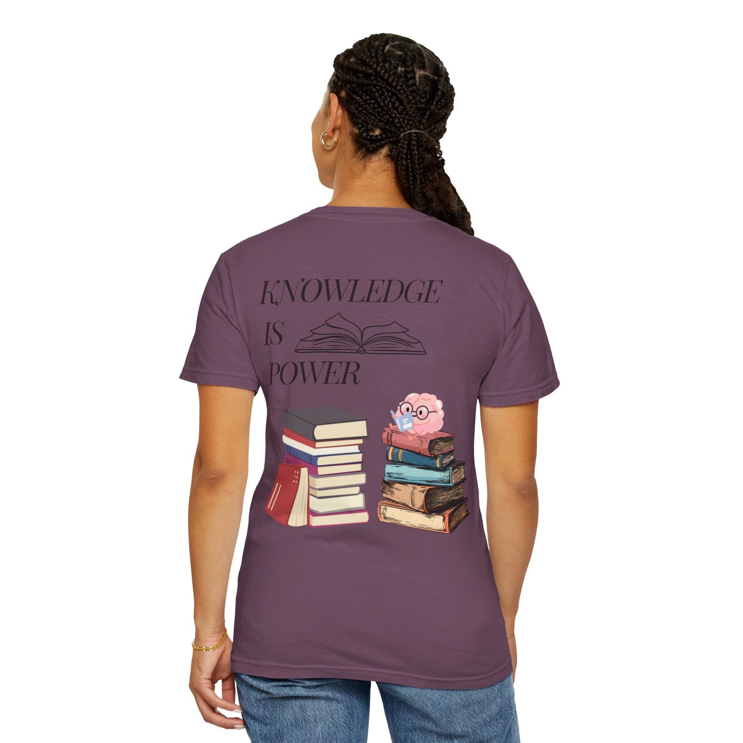 Easily distracted by books | Unisex Garment-Dyed T-shirt