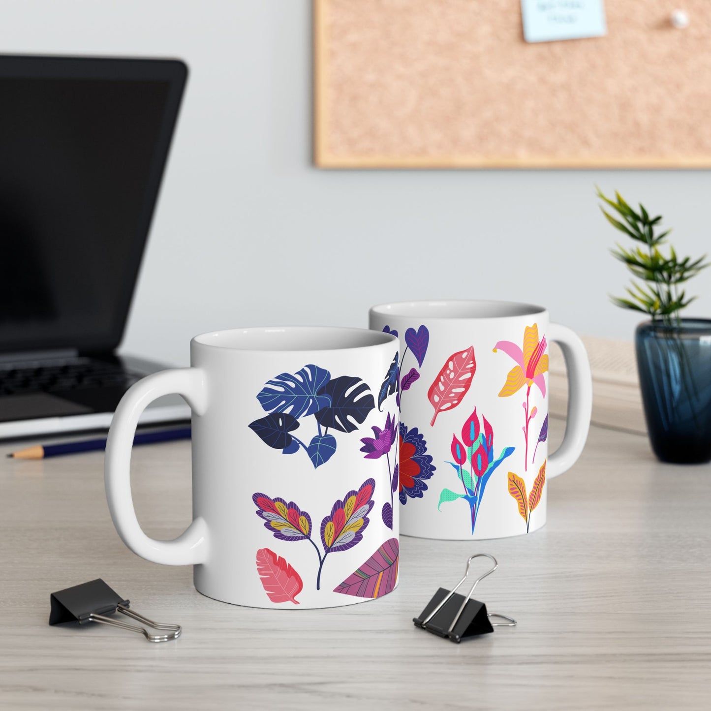 Tropical Leaves | Ceramic Mug, (11oz, 15oz)