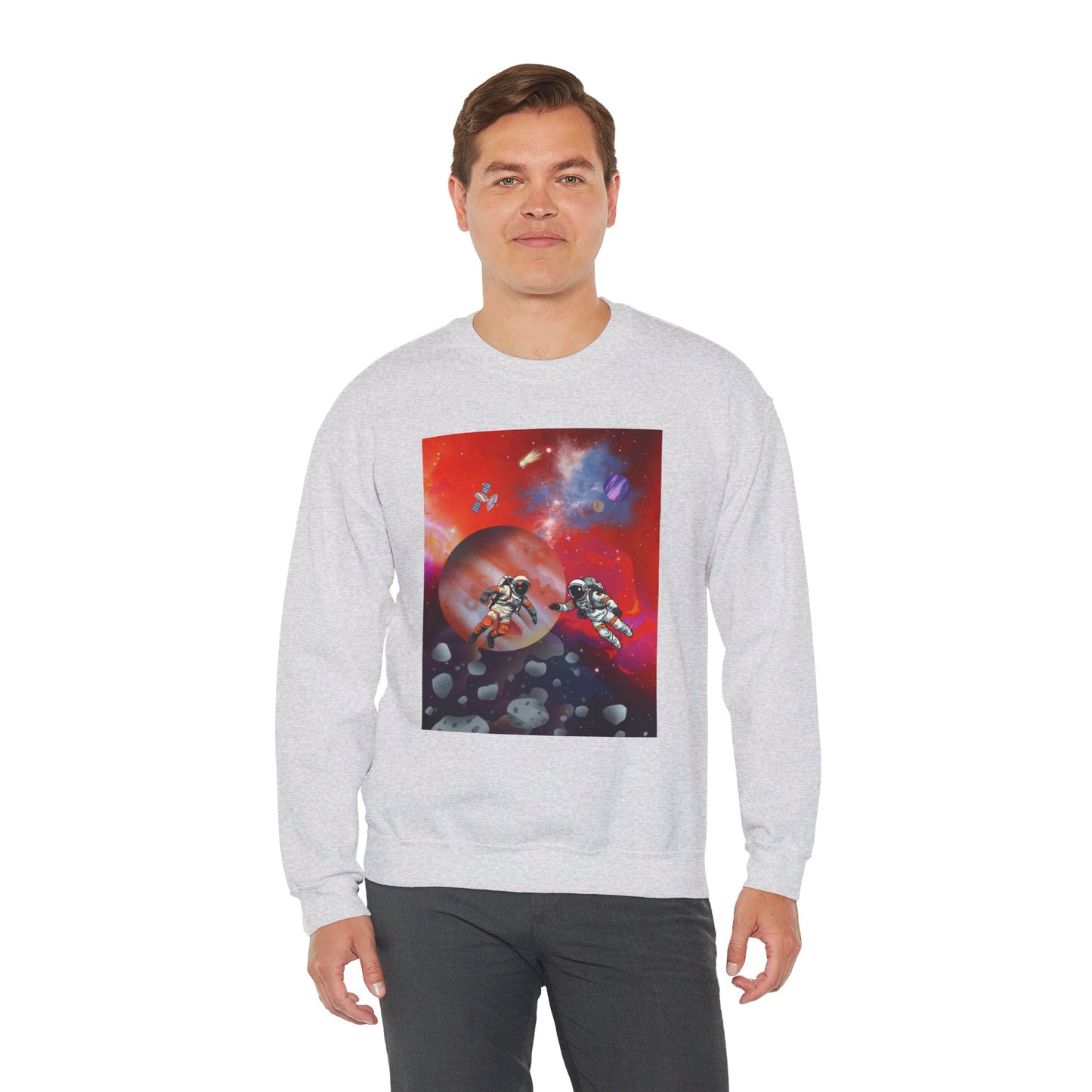 Astronauts in space | Unisex Heavy Blend™ Crewneck Sweatshirt