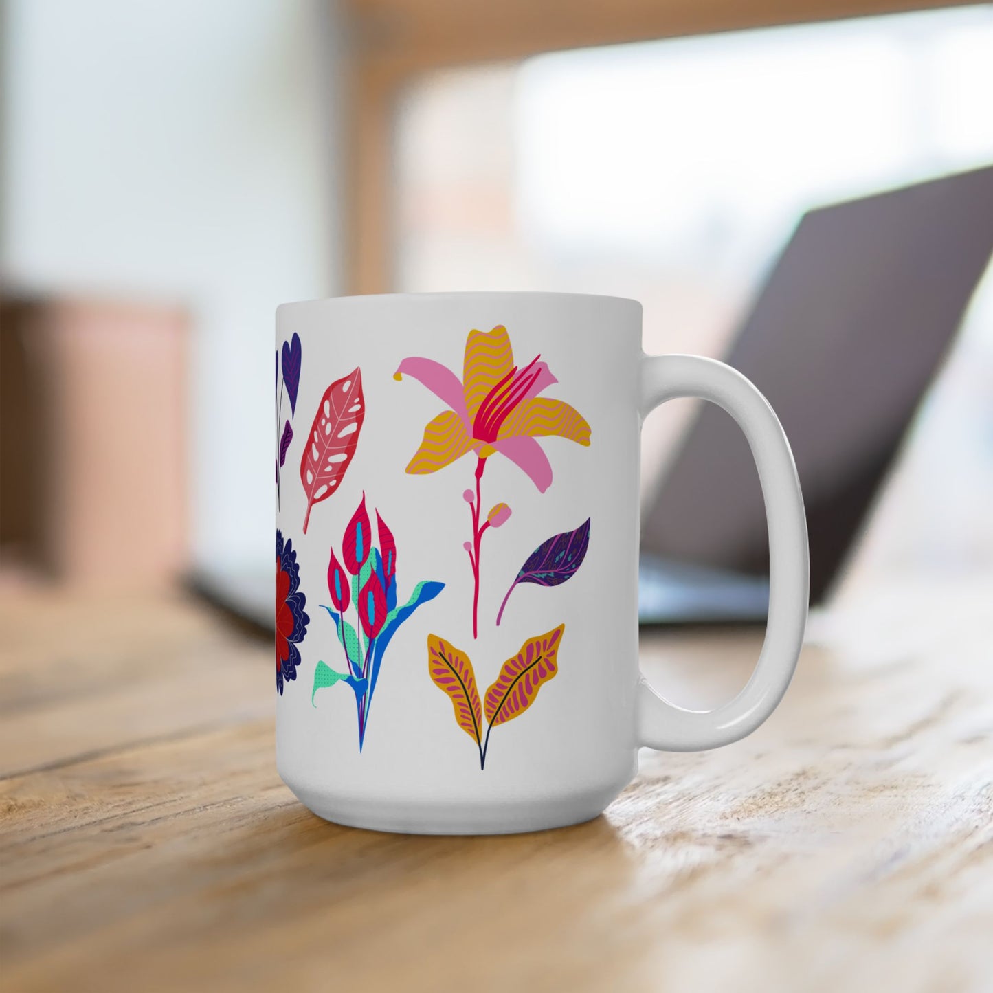 Tropical Leaves | Ceramic Mug, (11oz, 15oz)