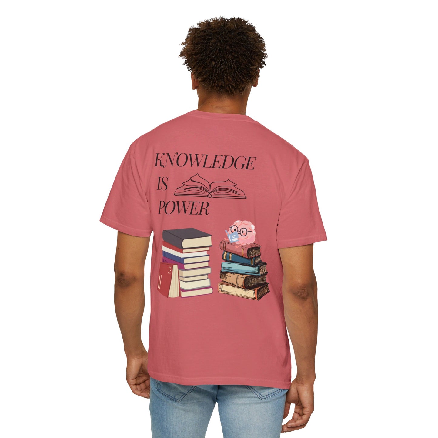 Easily distracted by books | Unisex Garment-Dyed T-shirt