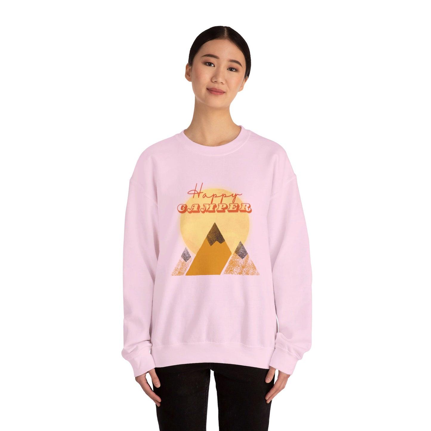 The Happy Camper | Unisex Heavy Blend™ Crewneck Sweatshirt