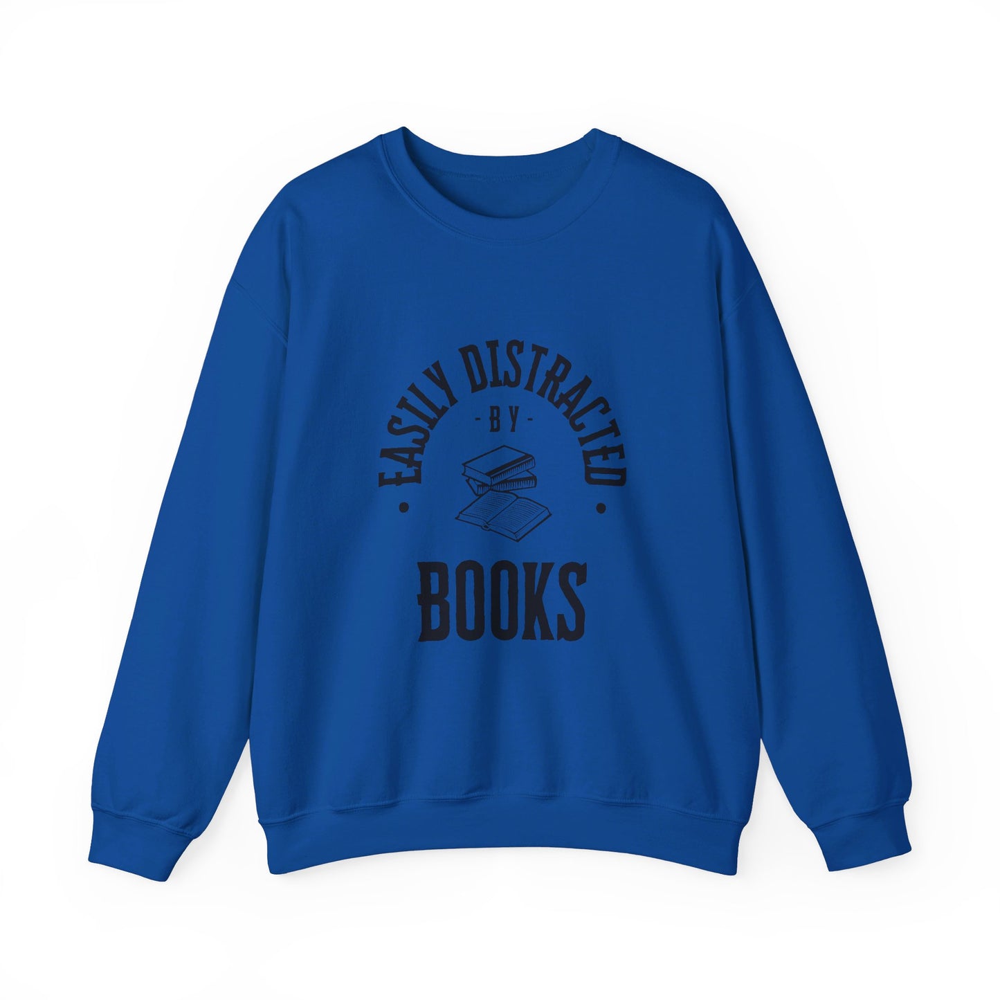 Easily distracted by books | Unisex Heavy Blend™ Crewneck Sweatshirt