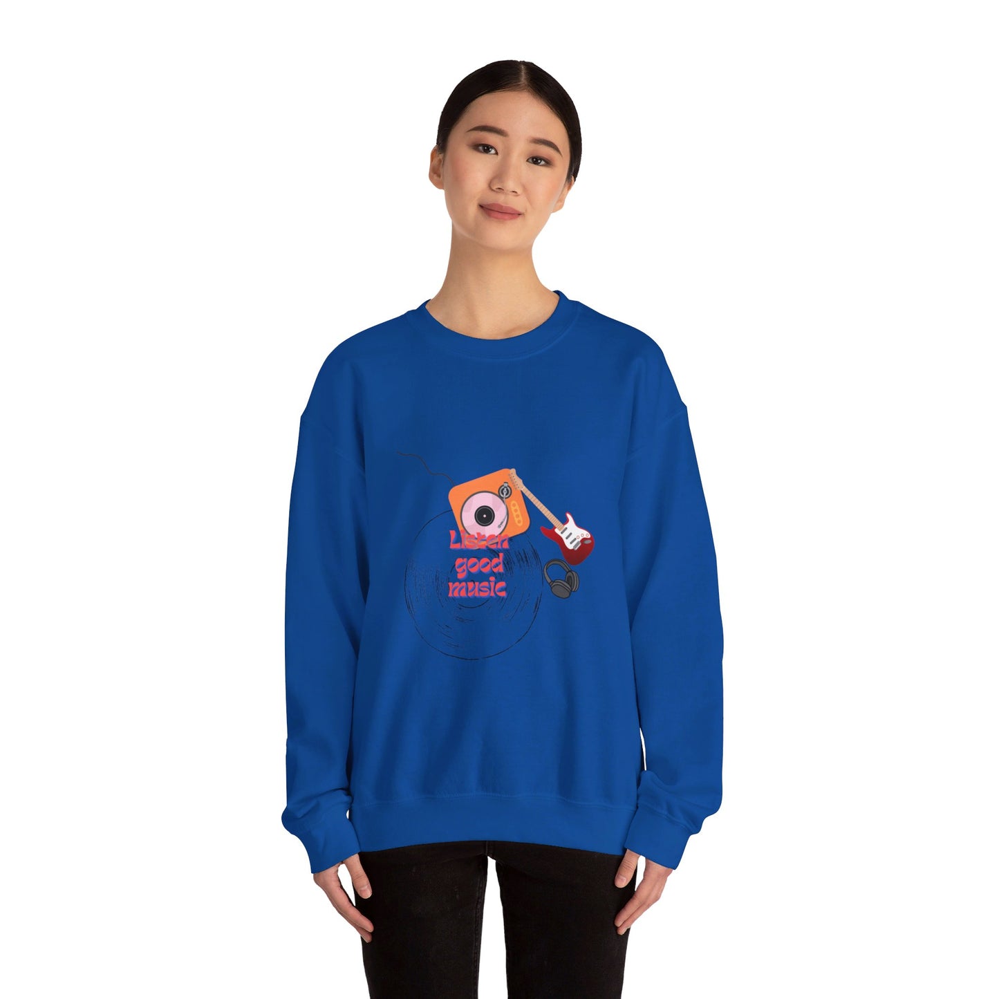 Listen Good Music | Unisex Heavy Blend™ Crewneck Sweatshirt