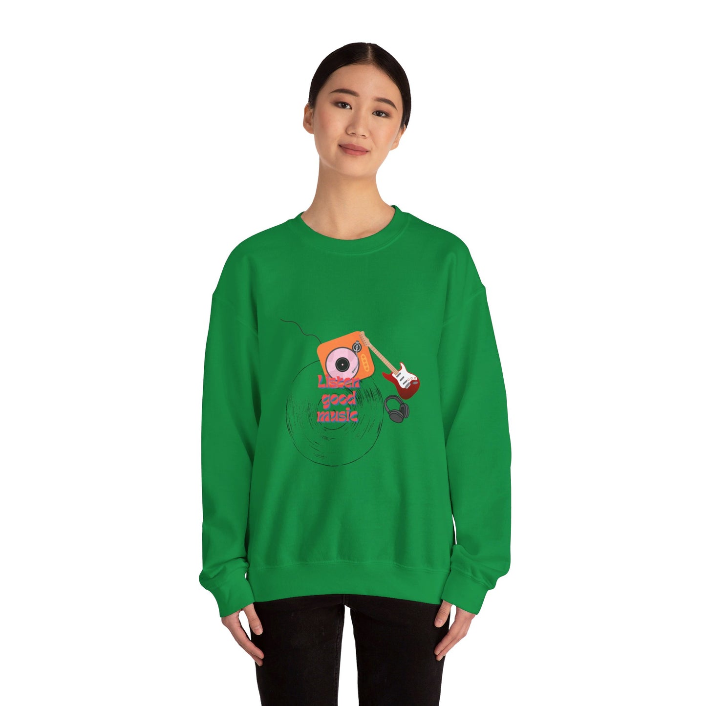 Listen Good Music | Unisex Heavy Blend™ Crewneck Sweatshirt